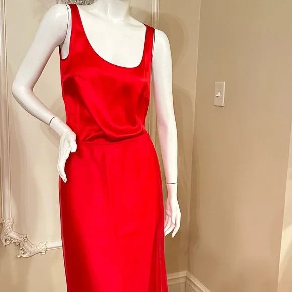 Escada Red Bolero Jacket  And Top Size 36 Flowy Skirt Size 34  / 3 Piece’s - Picture 8 of 15